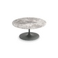 Столик Solo X Coffee Table R60 H38 Cm Metal 11 Verdigris Tundra Gray Marble