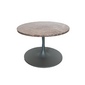 Столик Solo X Coffee Table R60 H38 Cm Metal 11 Verdigris Tundra Gray Marble